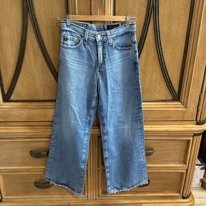 AG High Rise baggy jeans, light blue, size 24 w (short length)